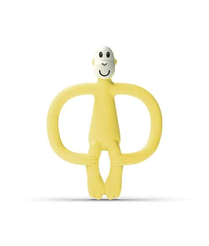 HRYZÁTKO A ZUBNÁ KEFKA MATCHSTICK MONKEY TEETHER YELLOW