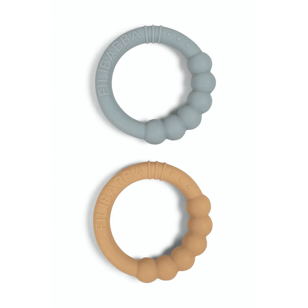 FILIBABBA DVOJBALENIE SILIKÓNOVÝCH HRYZÁTIEK SILT GREEN