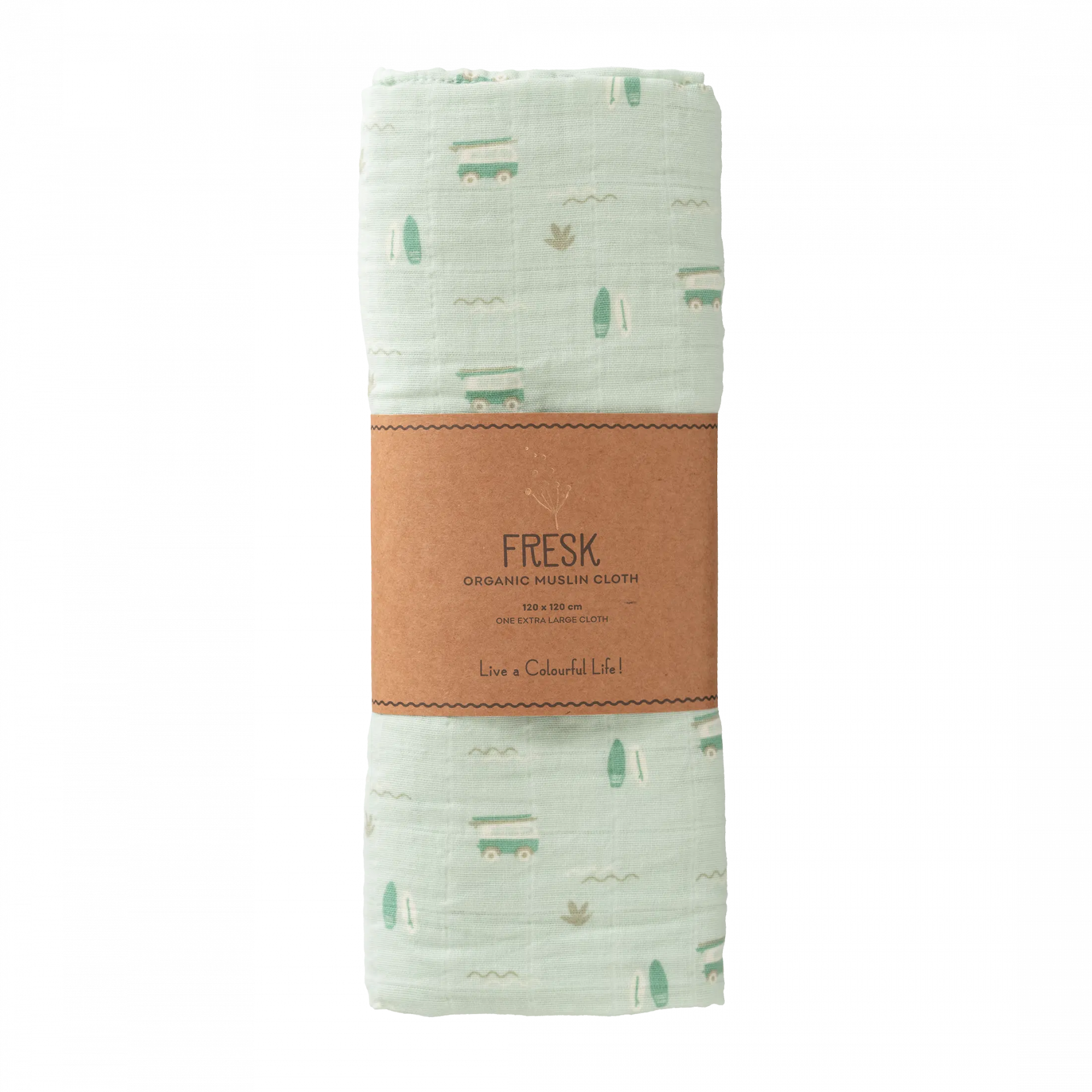 MUŠELÍNOVÁ PLIENKA FRESK SURF BOY 120x120