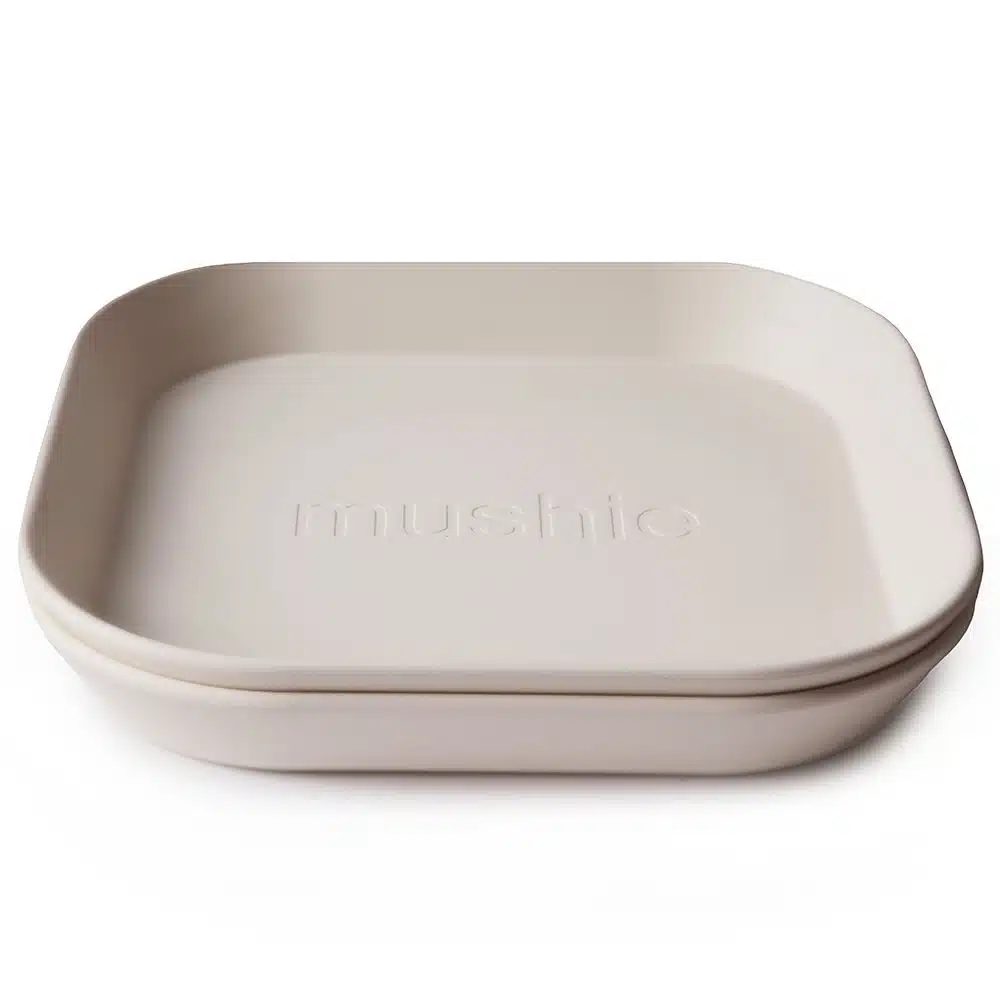 HRANATÝ TANIERIK MUSHIE - IVORY, 2 KS