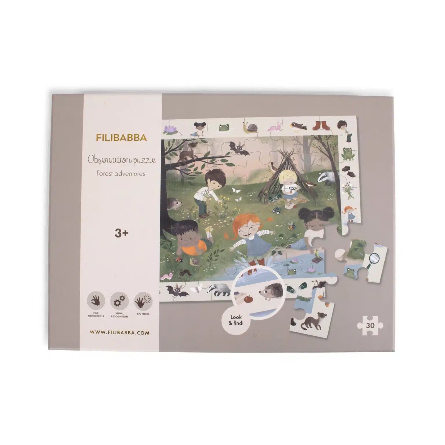 PUZZLE PRE POZOROVATEĽOV FILIBABBA - FOREST ADVENTURES