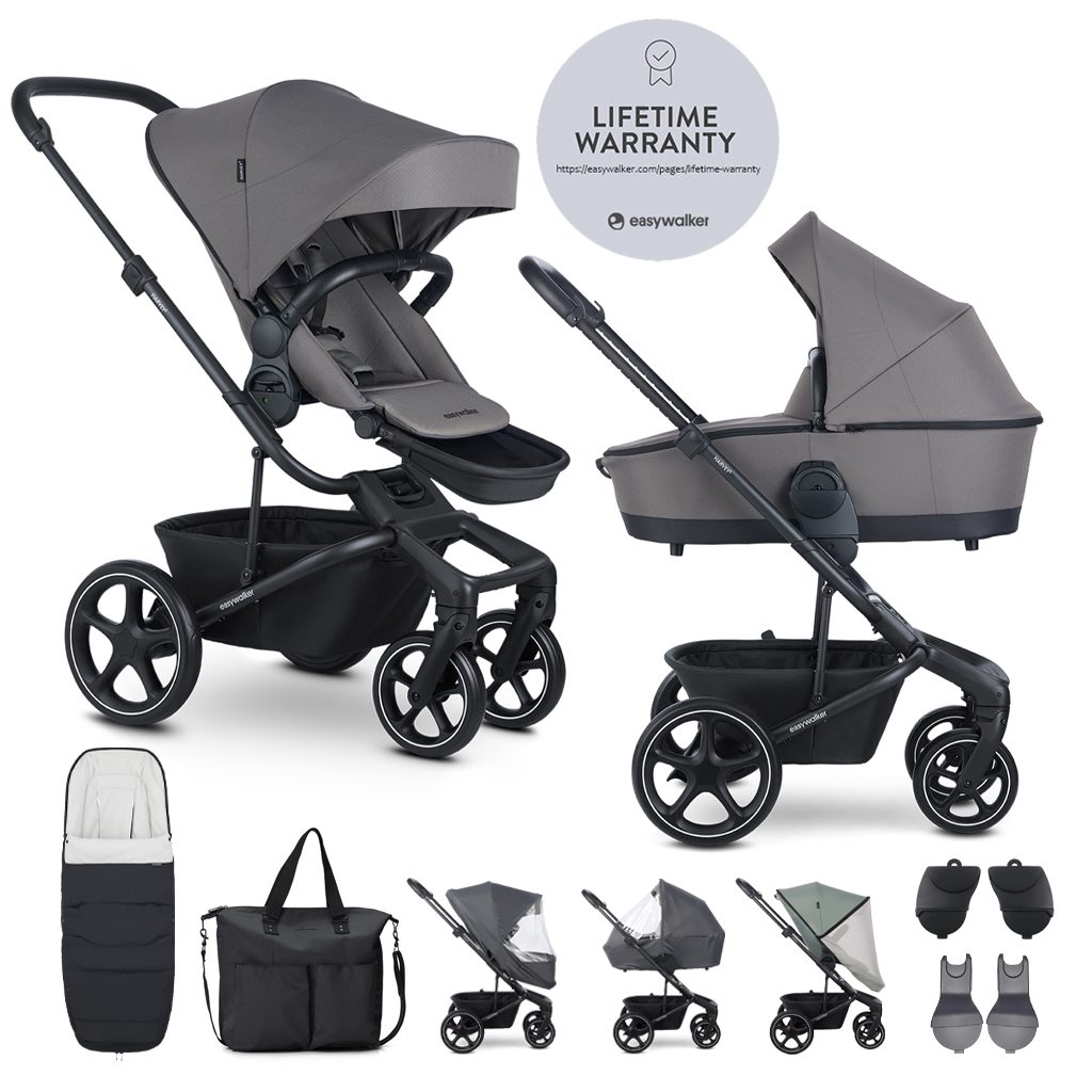 EASYWALKER Kočík kombinovaný Harvey⁵ Pebble Grey XXL RWS
