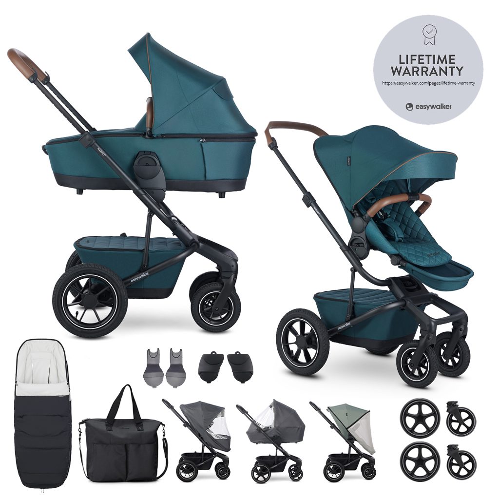 EASYWALKER Kočík kombinovaný Harvey⁵ Premium Jade Green XXL AIR