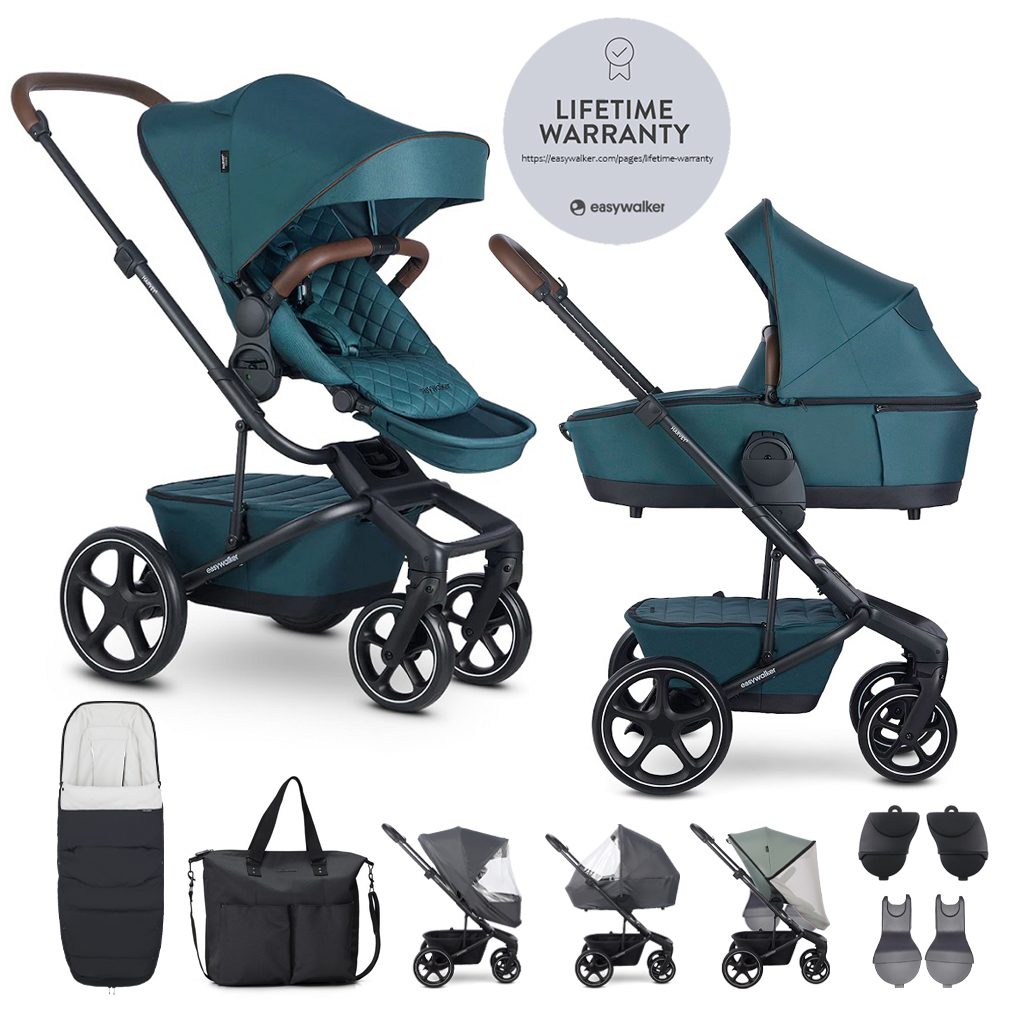 EASYWALKER Kočík kombinovaný Harvey⁵ Premium Jade Green XXL RWS