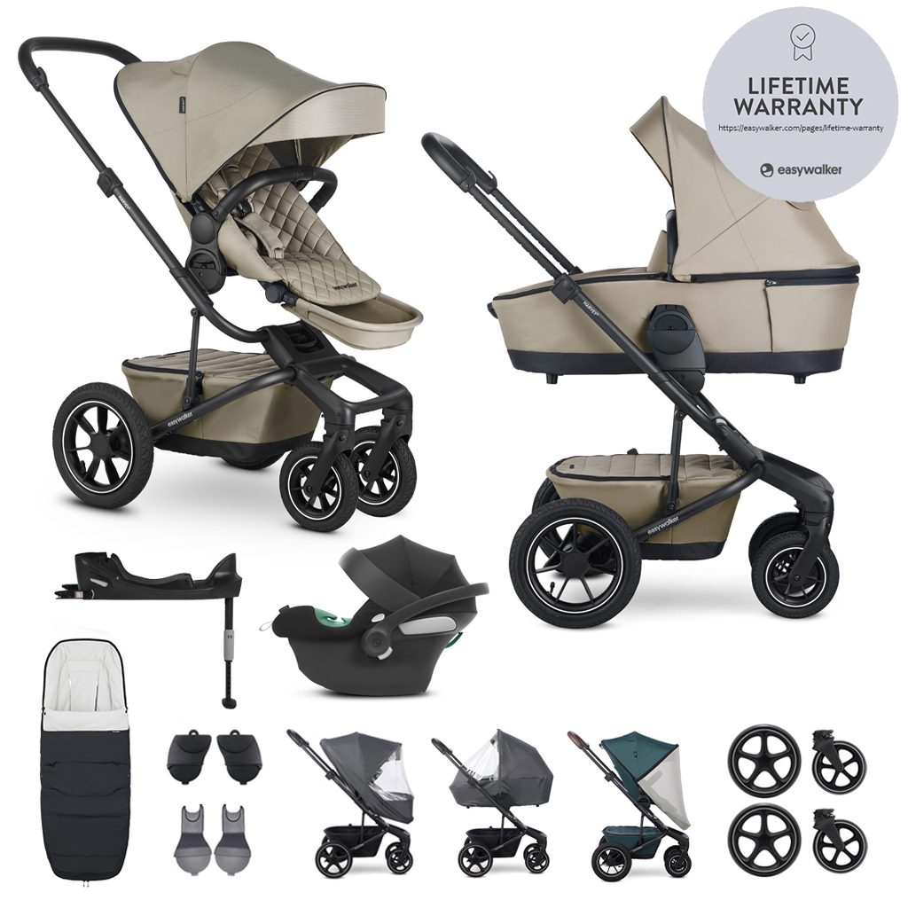 EASYWALKER Kočík kombinovaný Harvey⁵ Premium Pearl Taupe XXL AIR + CYBEX Aton B2 i-Size