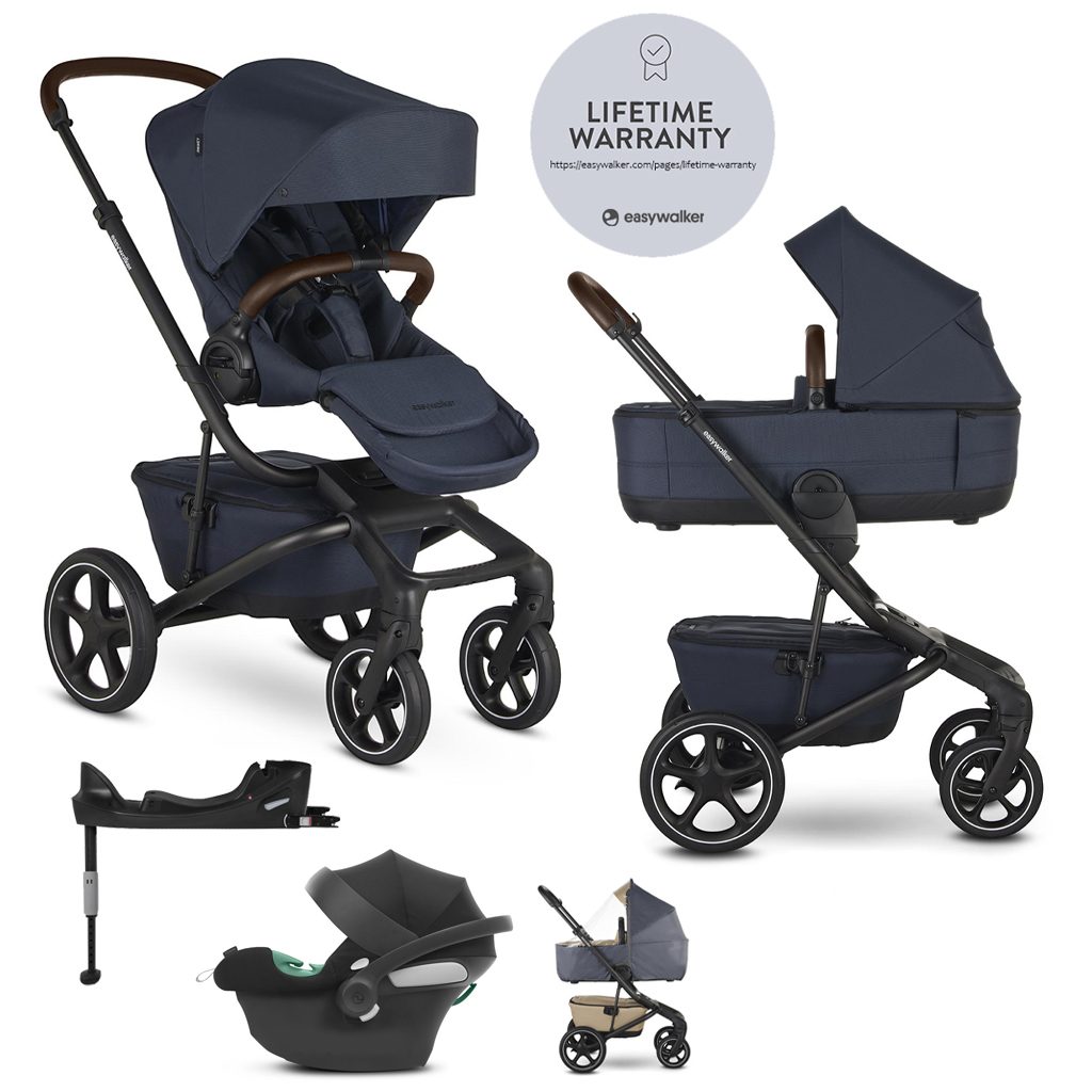 EASYWALKER Kočík kombinovaný Jimmey 2v1 Indigo Blue LITE RWS + CYBEX Aton B2 i-Size + základňa