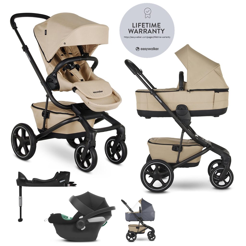 EASYWALKER Kočík kombinovaný Jimmey 2v1 Sand Taupe LITE RWS + CYBEX Aton B2 i-Size + základňa
