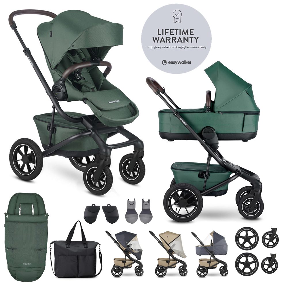 EASYWALKER Kočík kombinovaný Jimmey Pine Green XXL AIR + RWS
