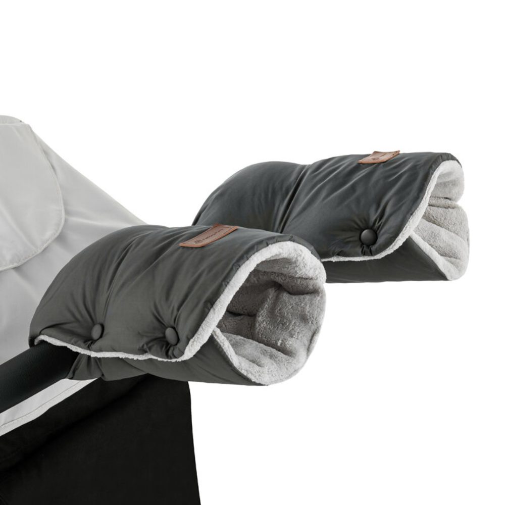 PETITE&MARS Rukávnik / rukavice Jasie na kočík Charcoal Grey