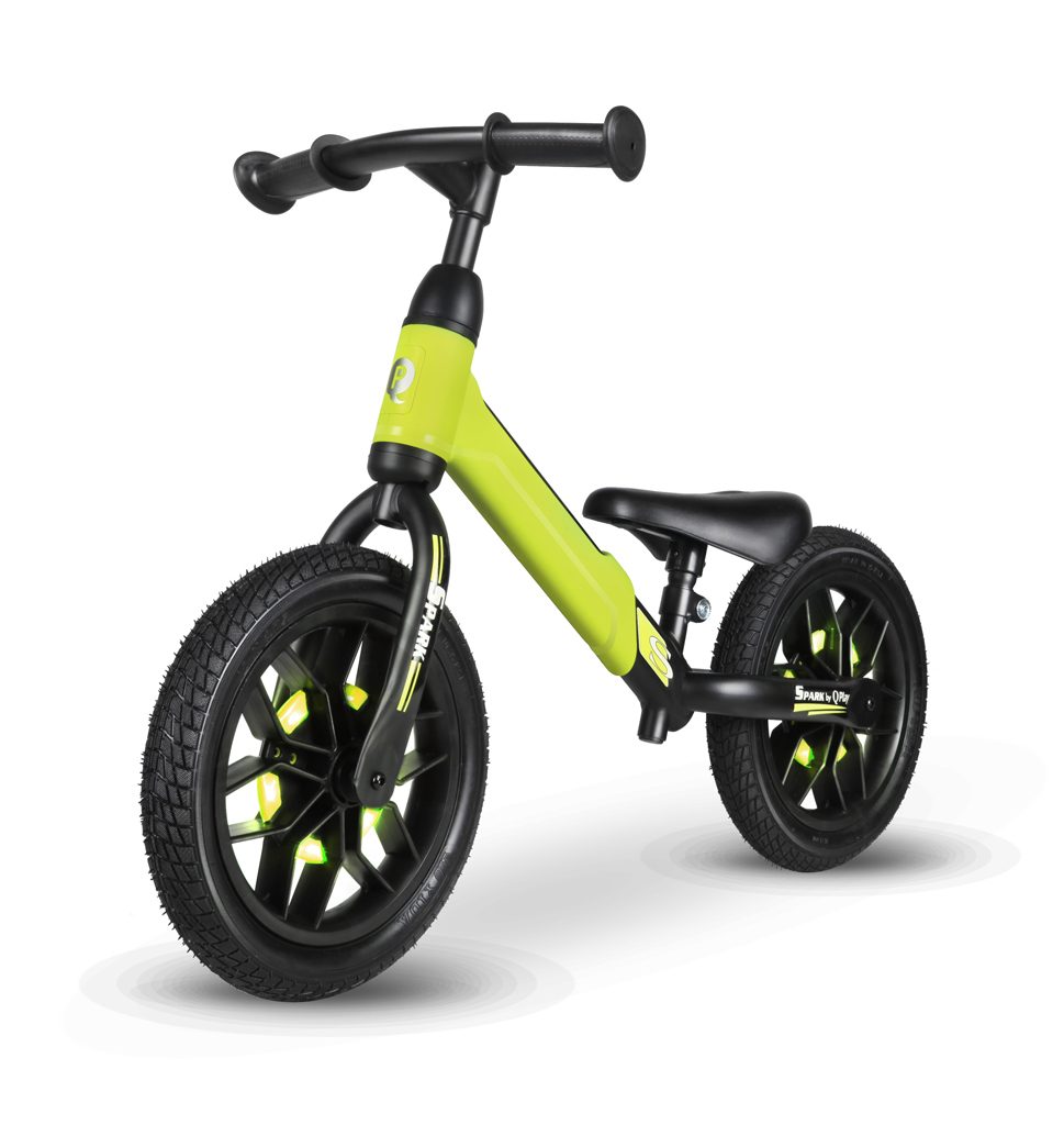 QPLAY Odrážadlo Spark Green, vek 3-6 rokov, do  30 kg