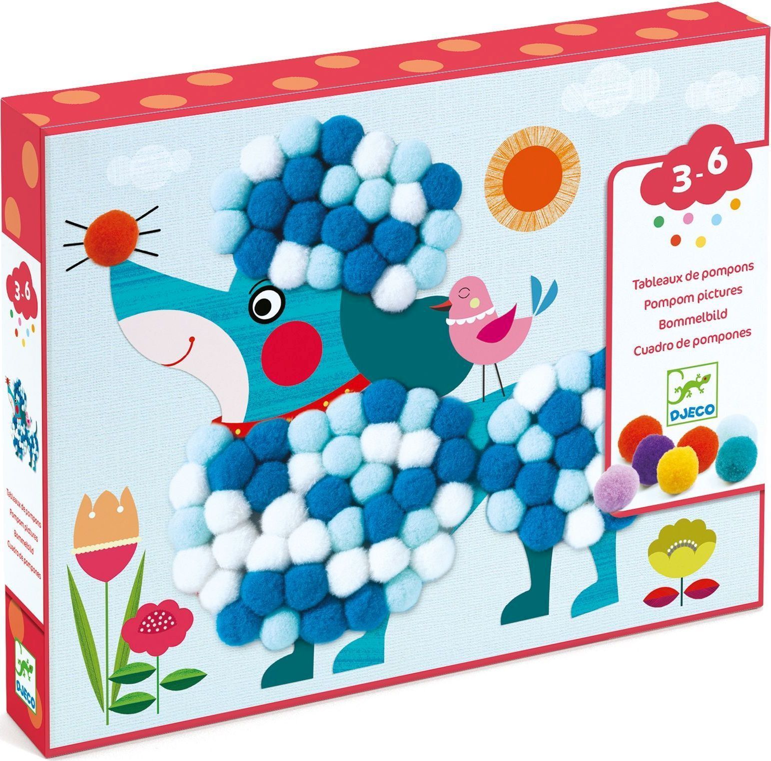 Koláž z brmbolcov Psíky