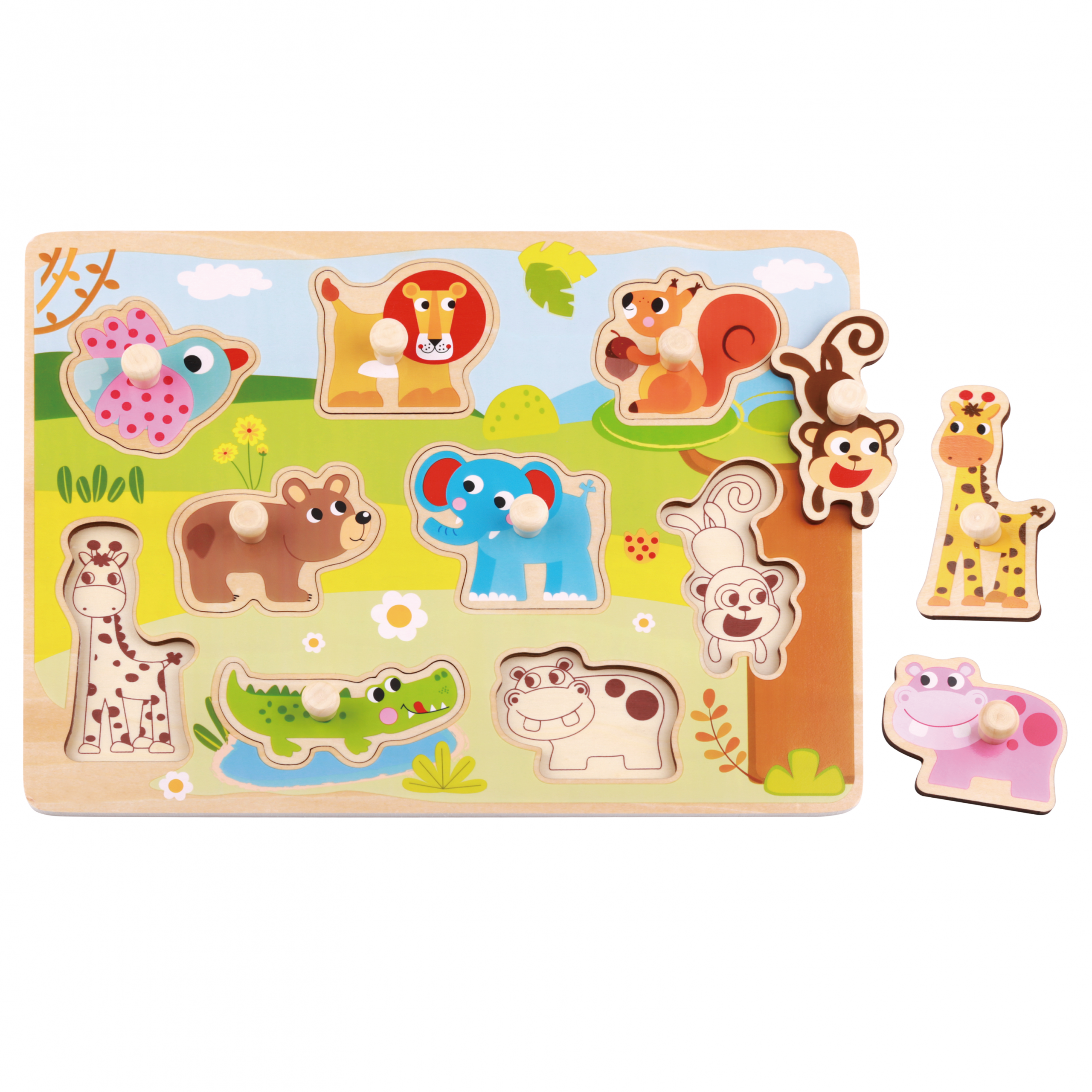 Vkladacie puzzle Zvieratá