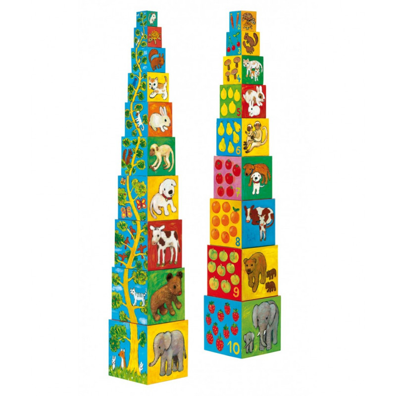 Kocky pyramída Zvieratá