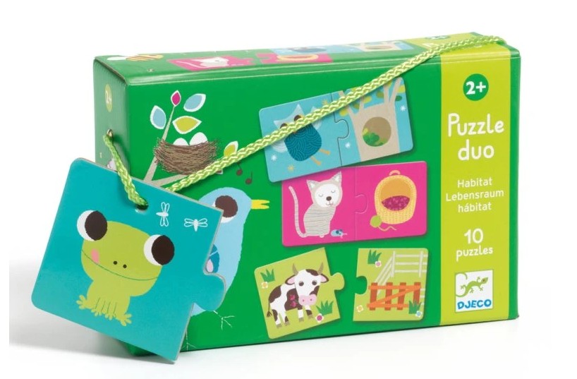 Puzzle Duo Kde žijú zvieratká