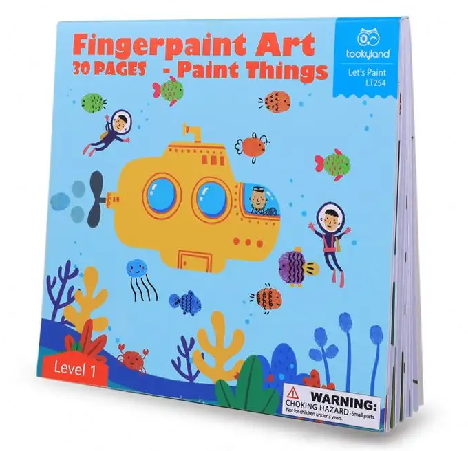 Maľovanie prstovými farbami Level 1 Svet 30 listov