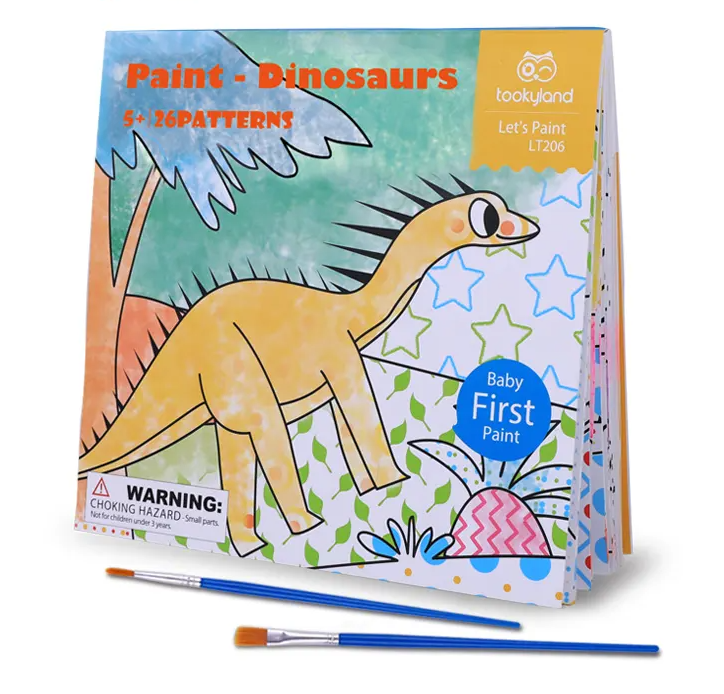 Maľovanie vodou Dinosaury 24 maľovaniek