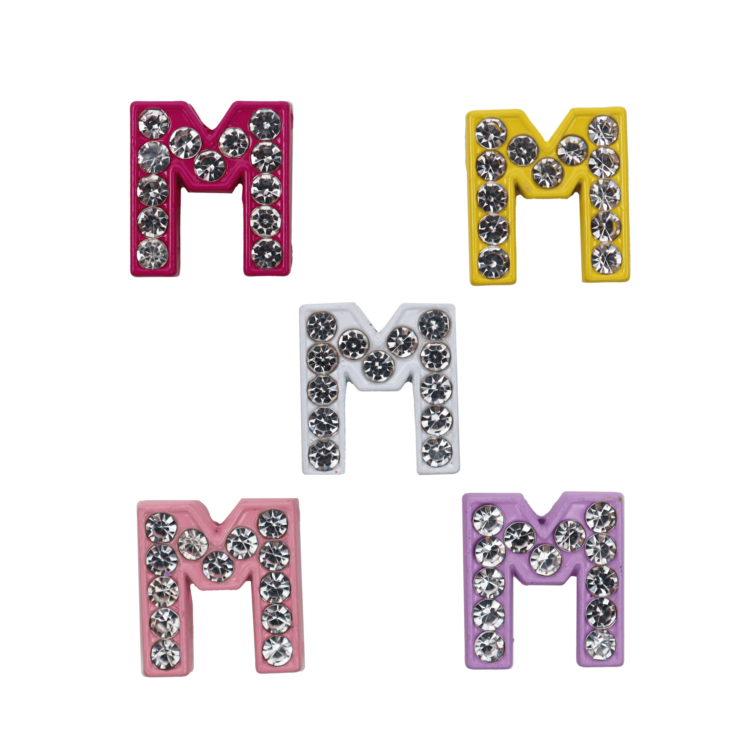 Písmeno M Prívesok na náramok 10 ks