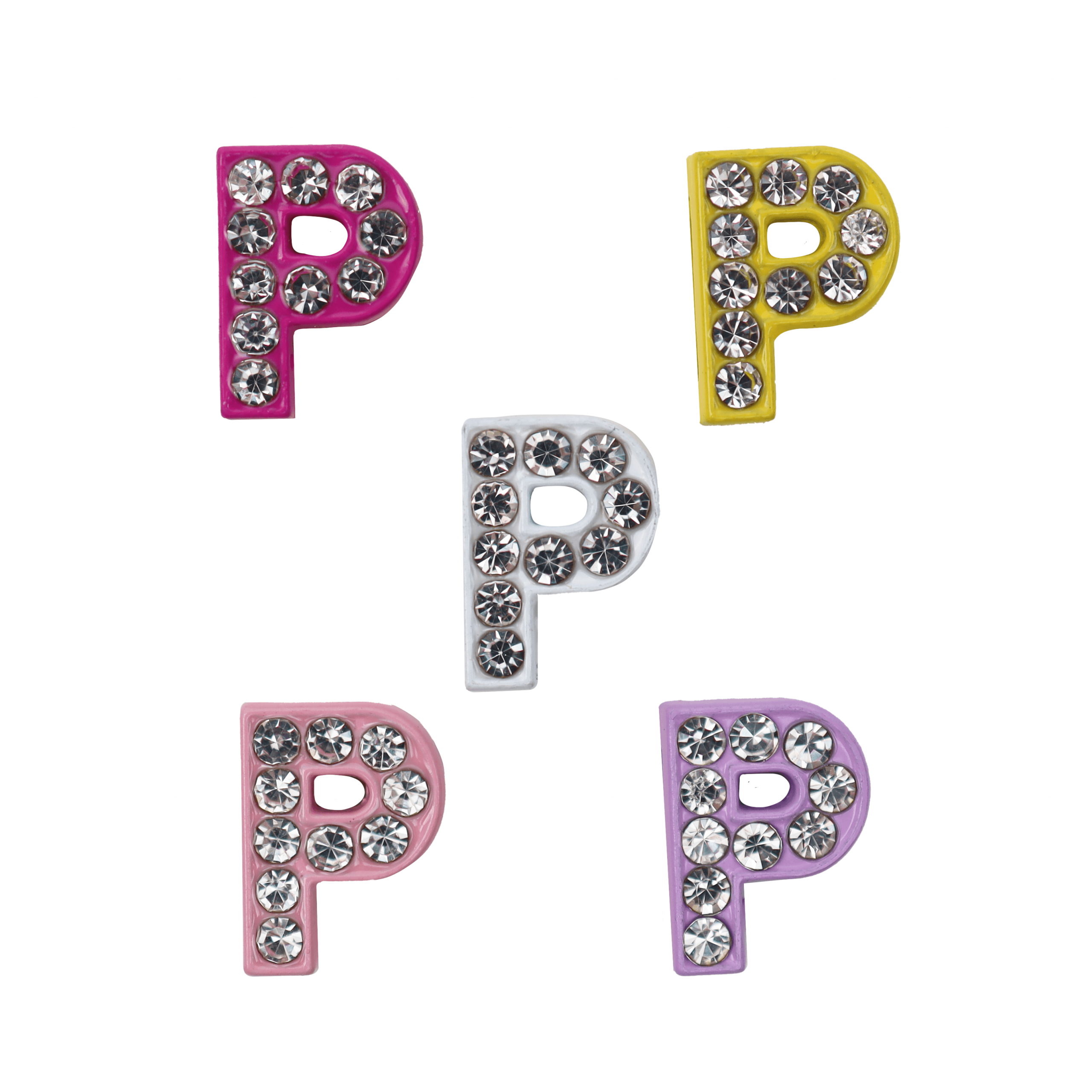 Písmeno P Prívesok na náramok 10 ks