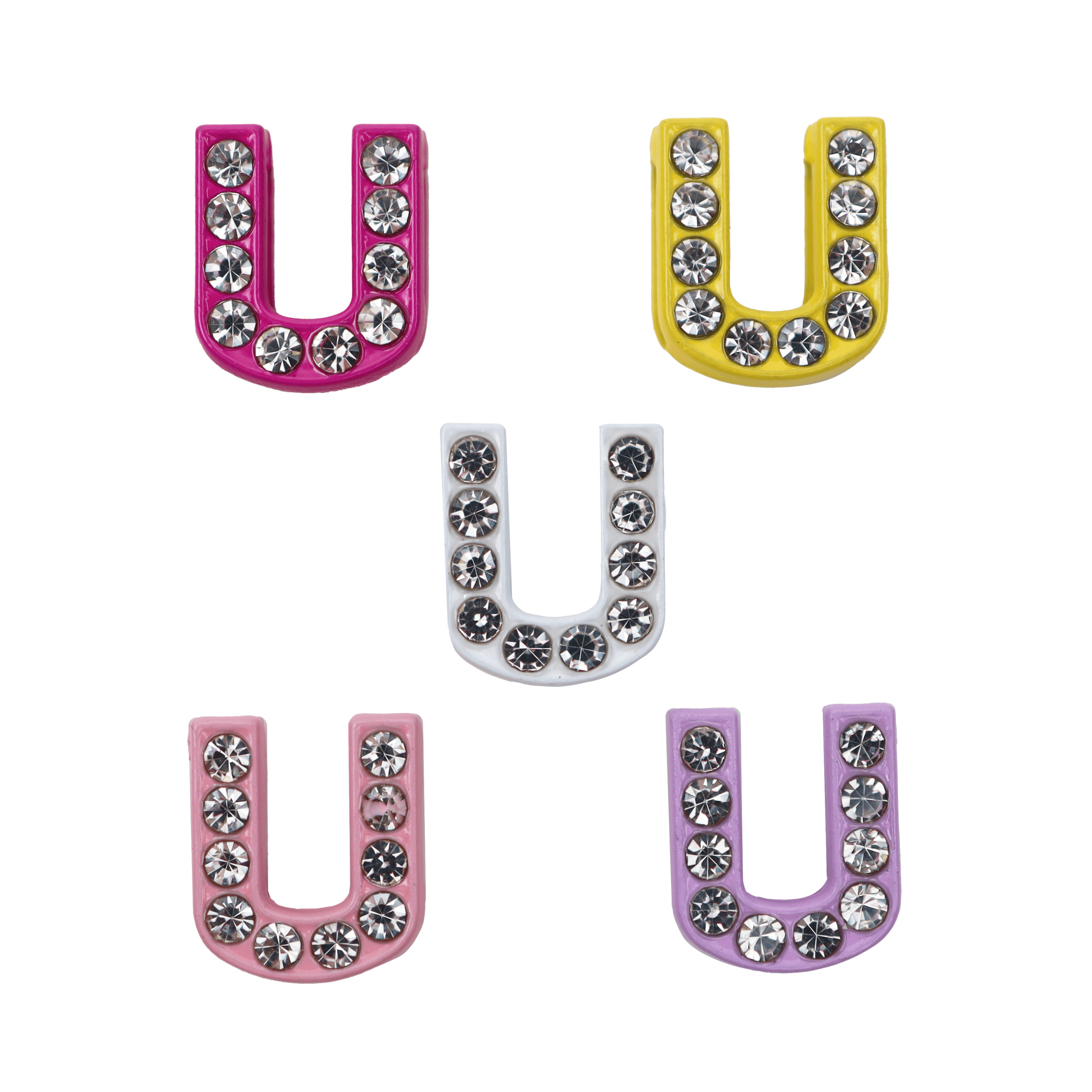 Písmeno U Prívesok na náramok 10 ks