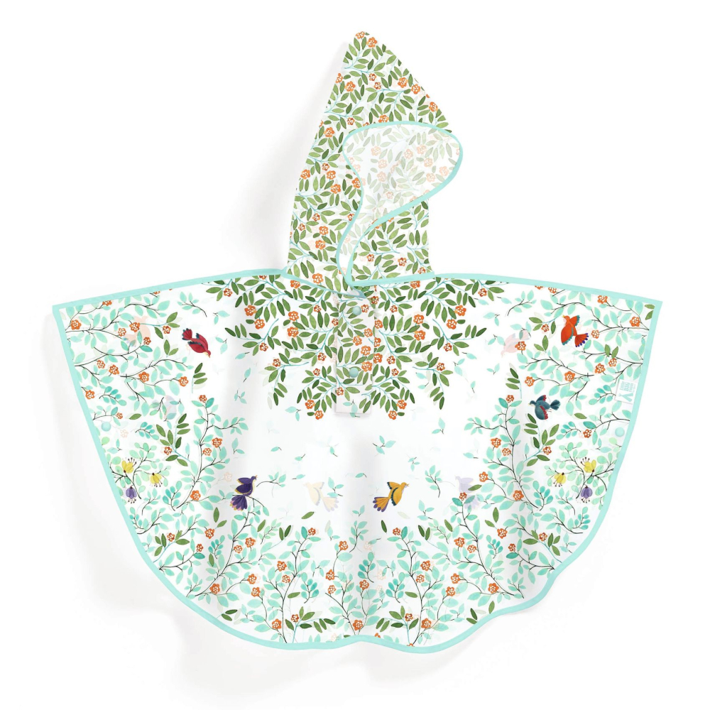 Pršiplášť Kvety a vtáky veľkosť M