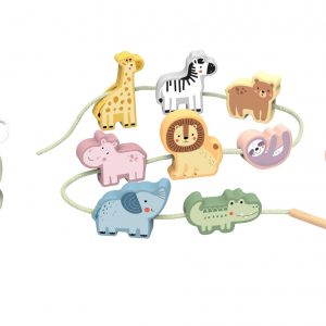 Navliekanie Zvieratká Pastel 13 ks