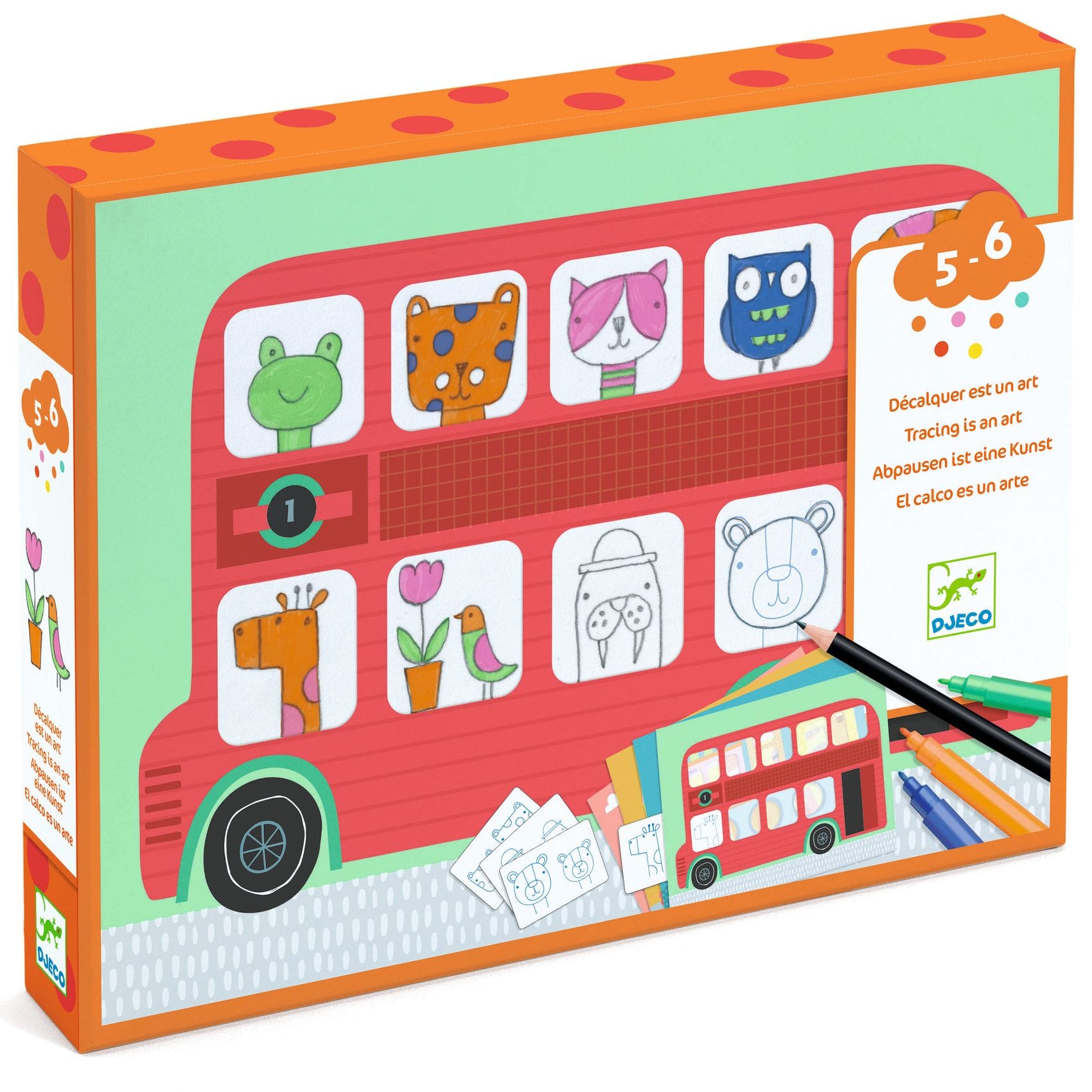 Obkresľovanie cez pauzovací papier Zvieratká