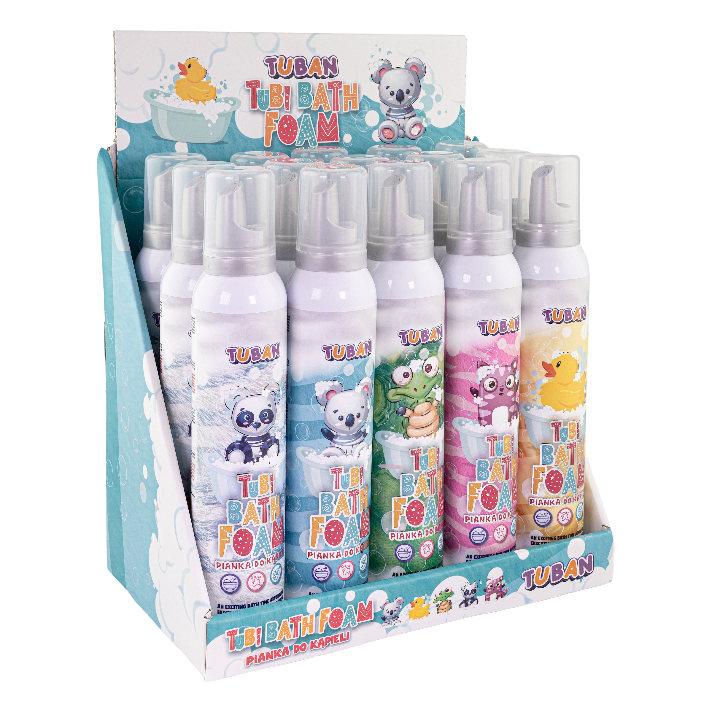 Display + 15 ks Tubi Senzorická pena 200 ml