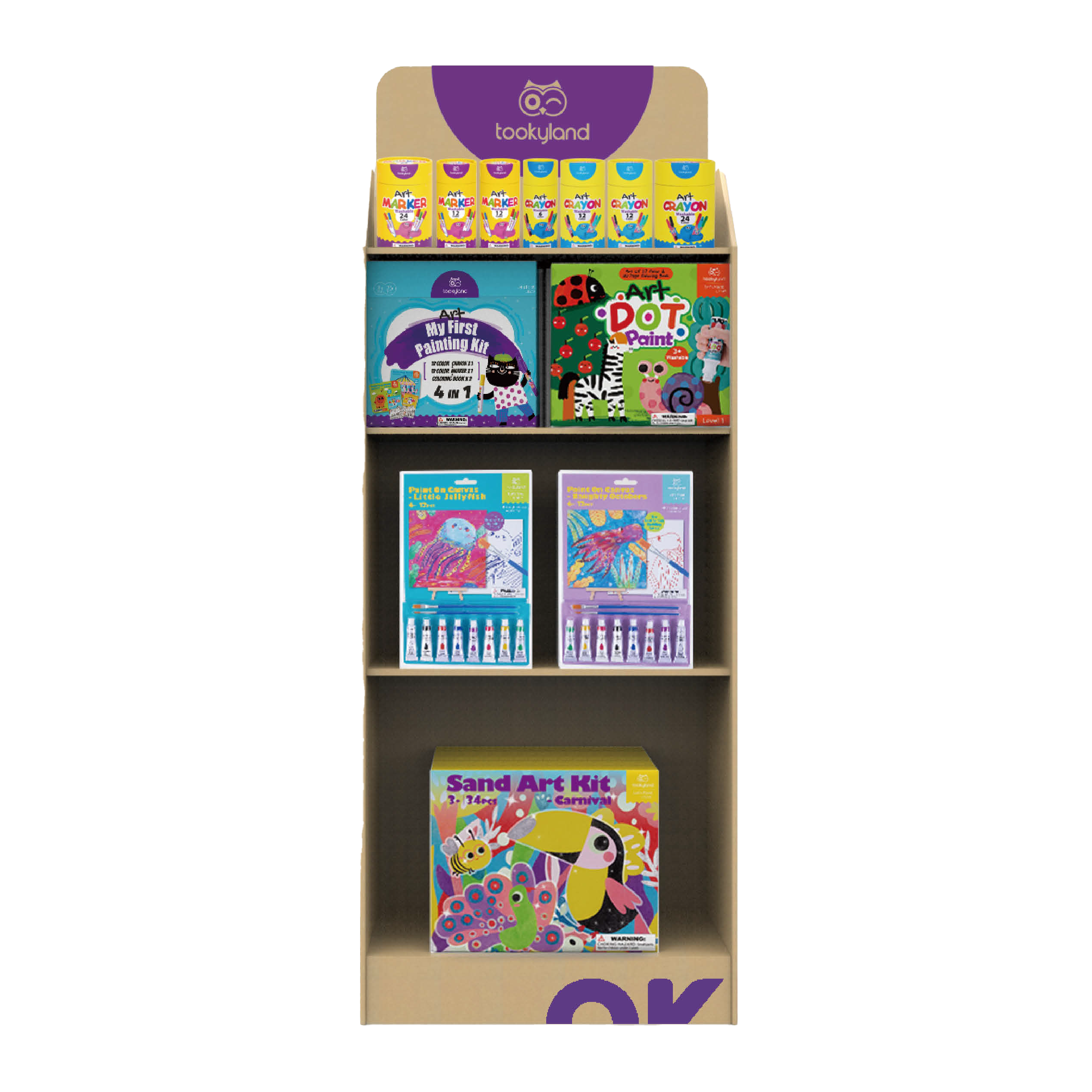 Display veľký na produkty Tookyland