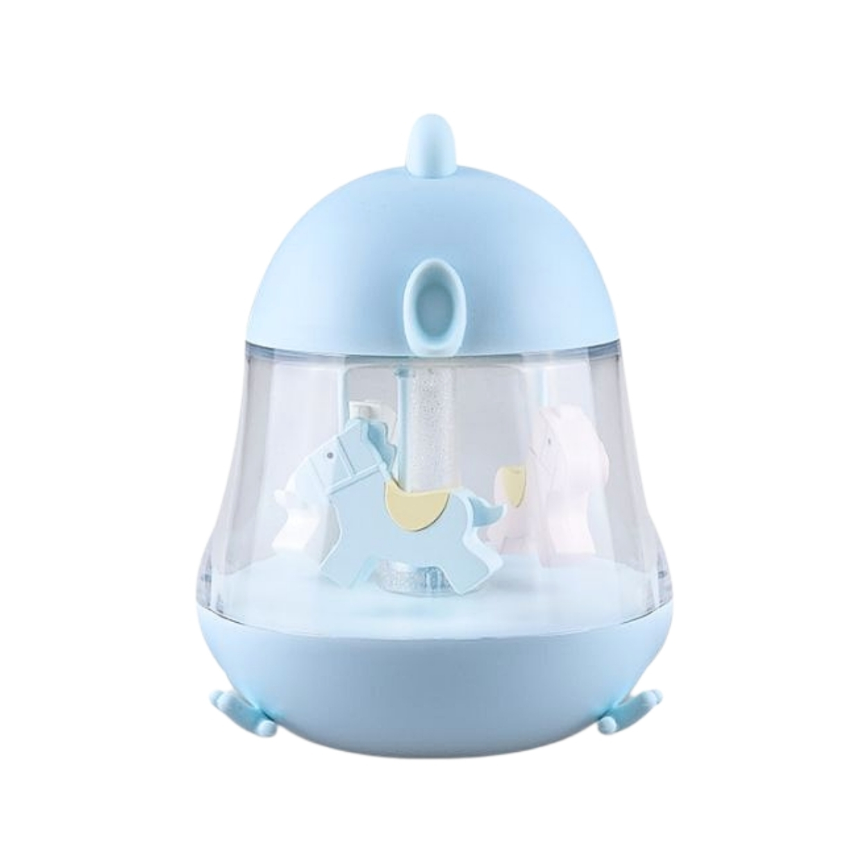 Detské svetielko s hudbou a kolotočom Modré