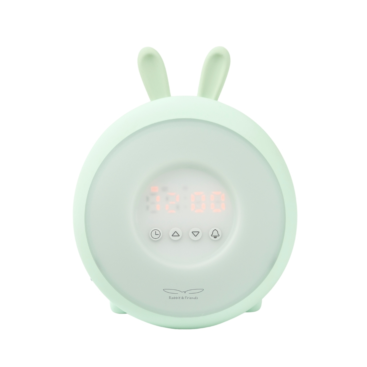 Budík so svetlom Zajačik Zelený
