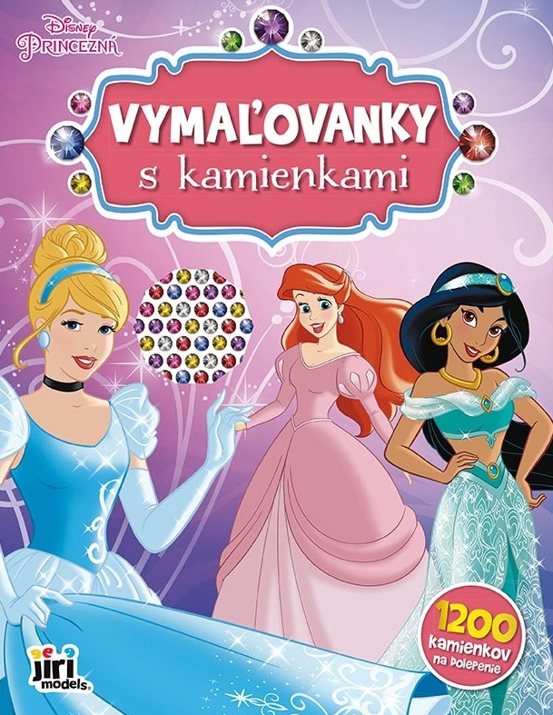 Disney Princezné - Vymaľovanky s kamienkami