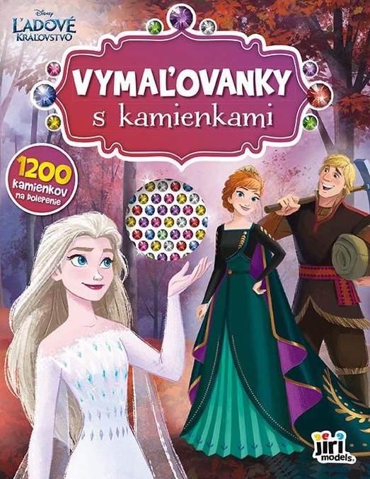 Ľadové kráľovstvo - Vymaľovanky s kamienkami