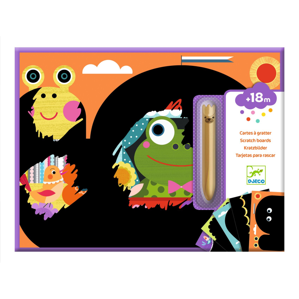 Vyškrabovacie obrázky Zábavné objavovanie 5 ks