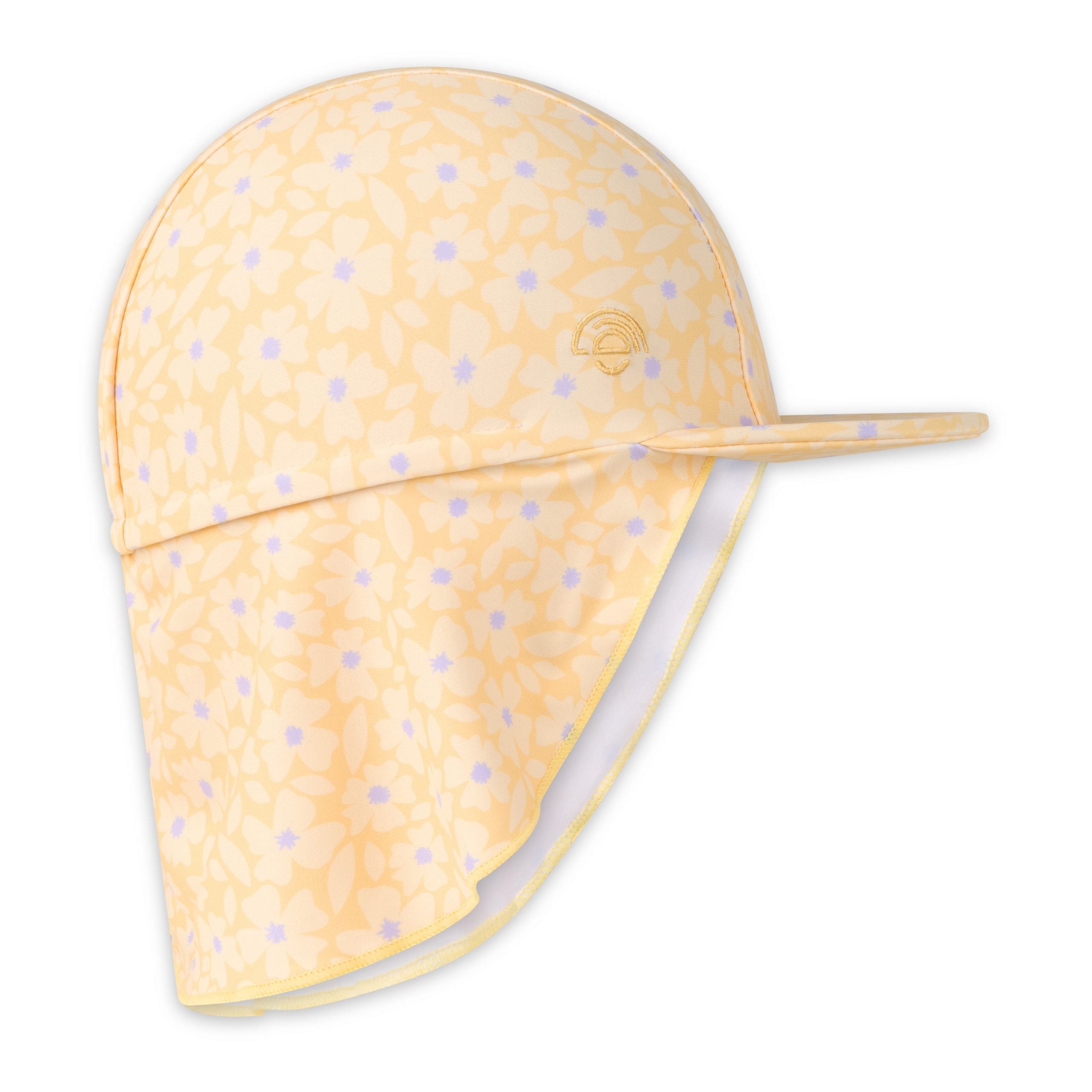 Plavkový klobúk s ochranou krku UPF 50+ Florish yellow