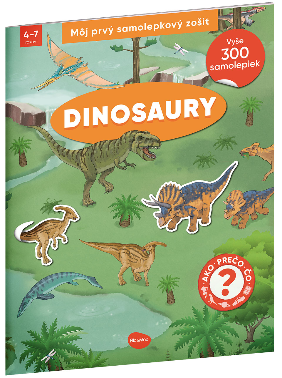 Môj prvý samolepkový zošit Dinosaury