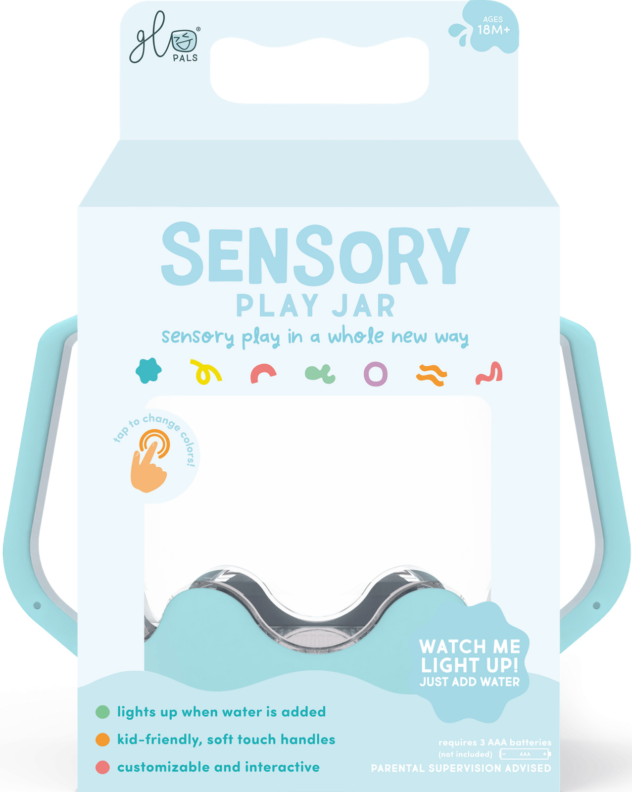 Senzorická fľaša Frosty blue