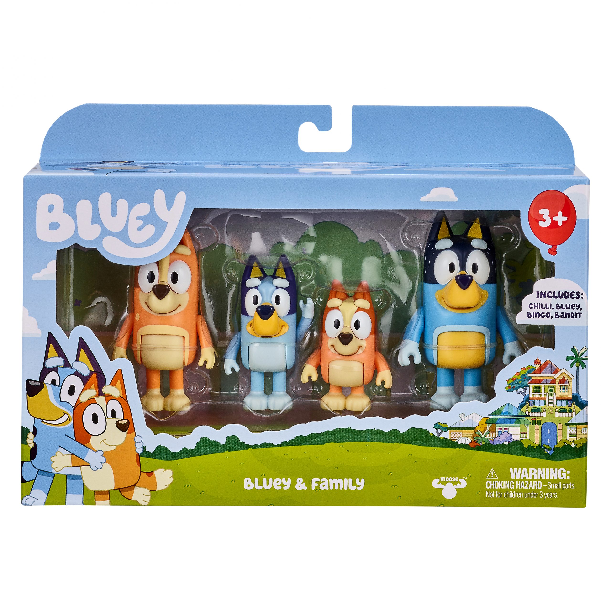 Figúrky Bluey Rodina 4 ks