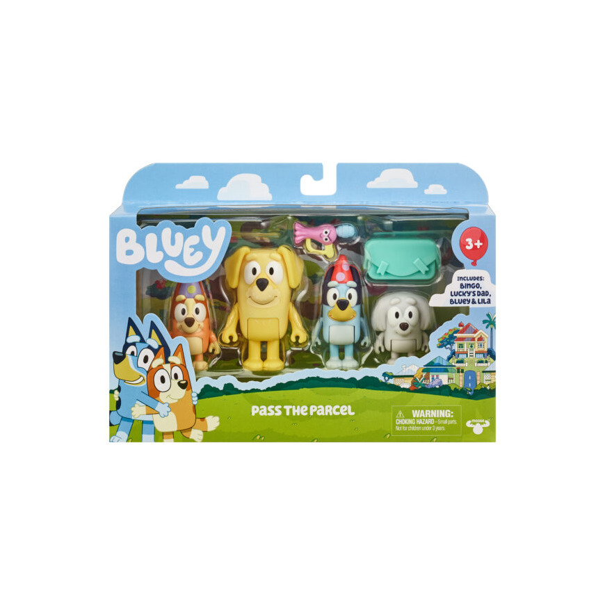 Figúrky Bluey Putovný balík 4 ks