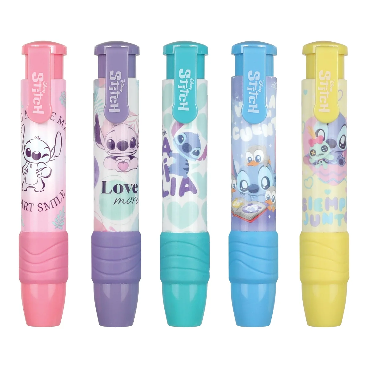 Vysúvacia guma v pere Stitch Pastel