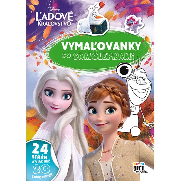 Vymaľovanky A4 so samolepkami Ľadové kráľovstvo