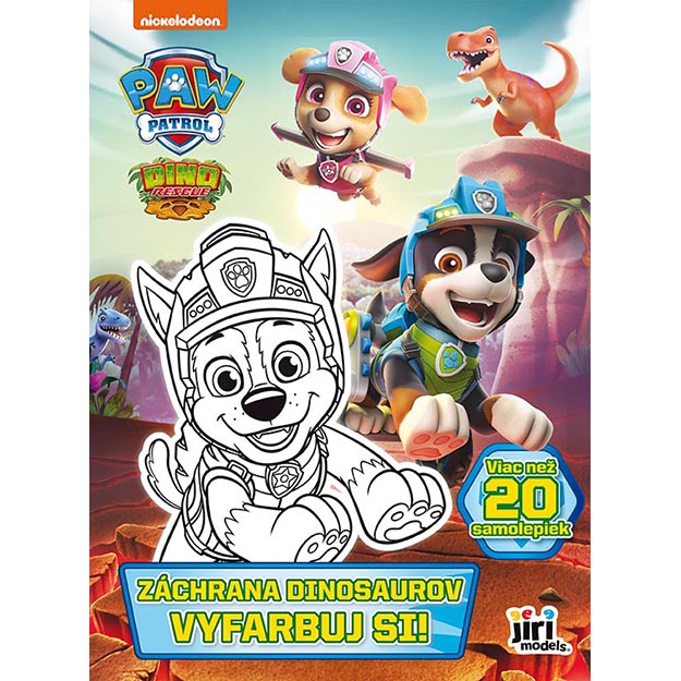 Vyfarbuj si Labková patrola Záchrana dinosaurov