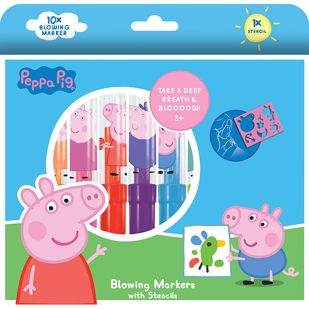 Fúkacie fixky Peppa Pig 10 ks