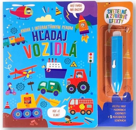 Hľadaj vozidlá Kniha s interaktívnym perom