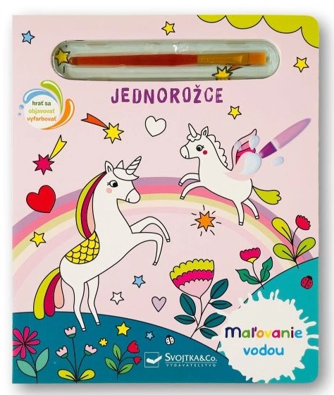 Maľovanie vodou Jednorožce