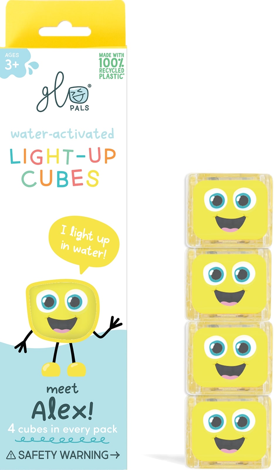 Senzorické svietiace kocky do vody Alex