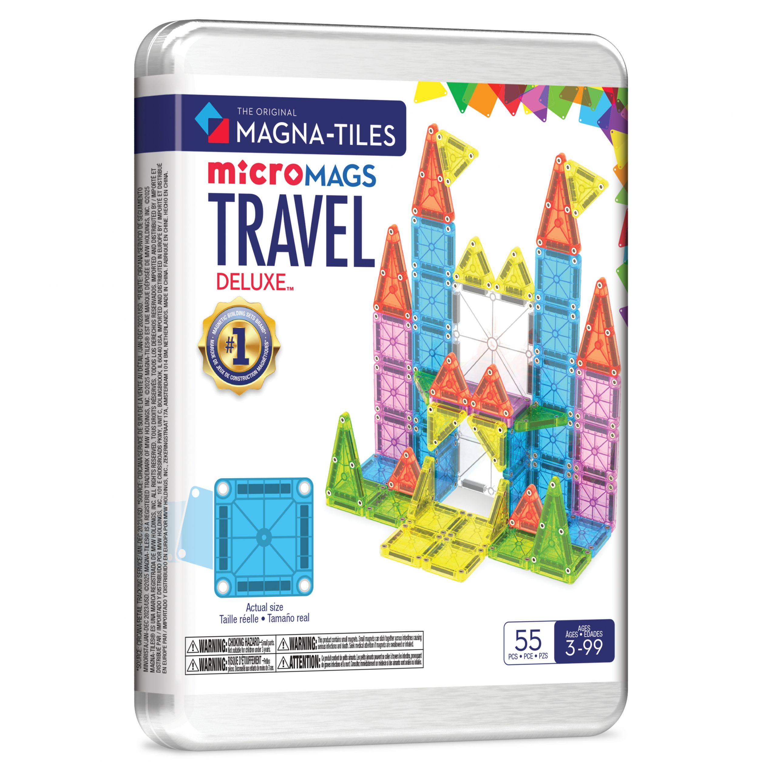 Magnetická stavebnica Travel Set Deluxe 55 dielov