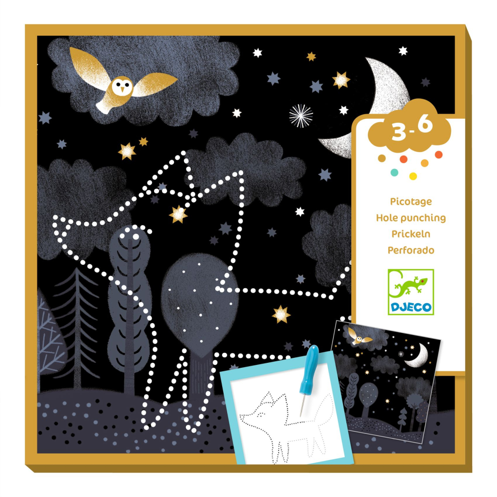 Odhalenie obrázkov Dierkovanie pre predškolákov