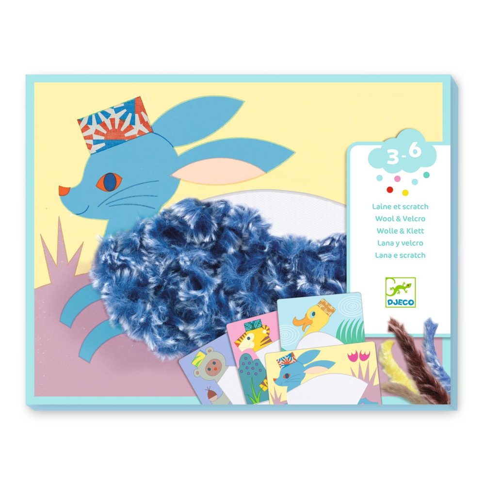 Tvorenie s vlnou a suchým zipsom Zvieratká s klobúčikmi