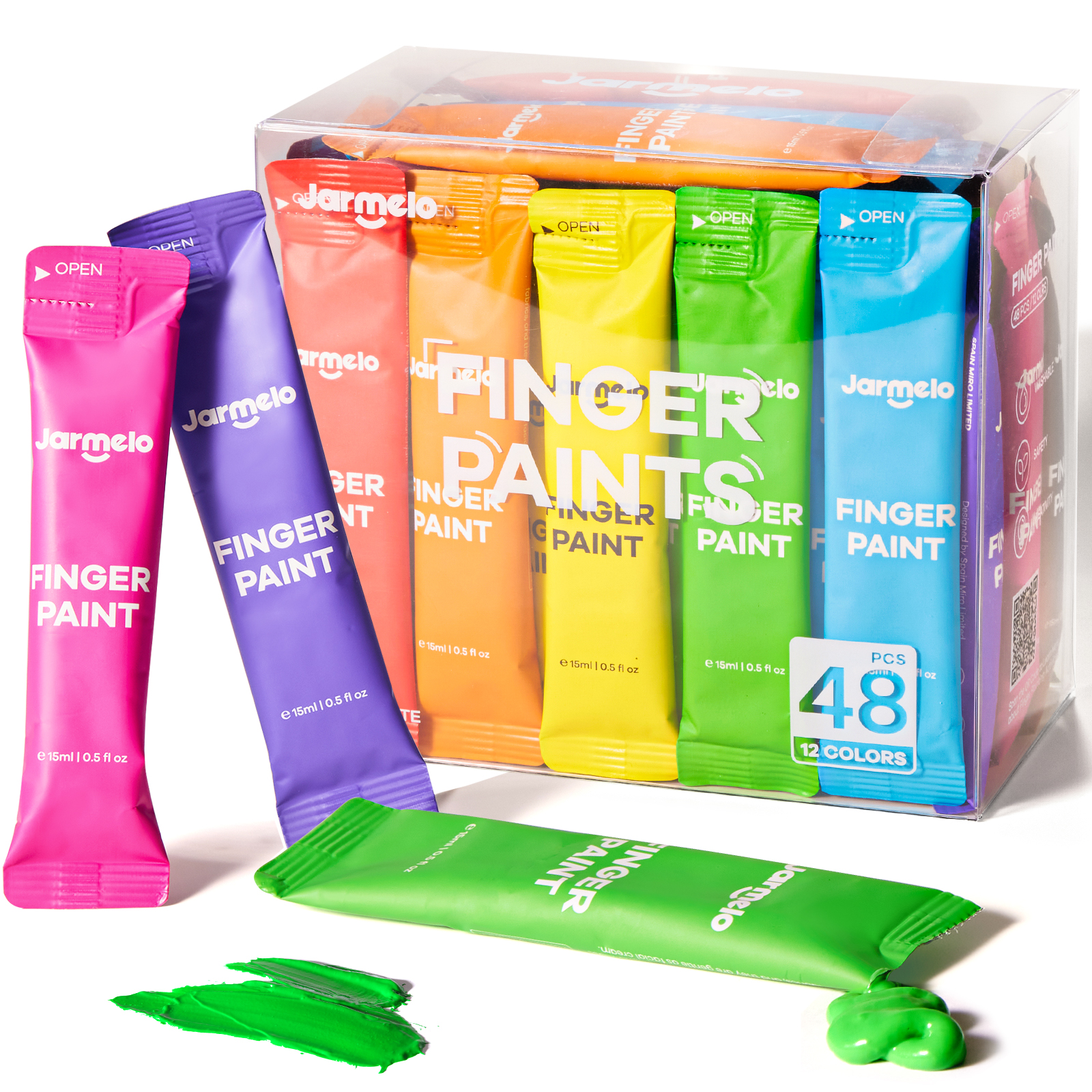 Prstové farby na cesty 48 ks
