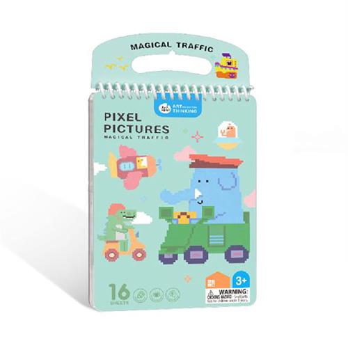 Pixel Art Omaľovánky Dopravné prostriedky